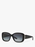 Ralph Lauren RL8127B Women's Rectangular Sunglasses, Black/Grey Gradient
