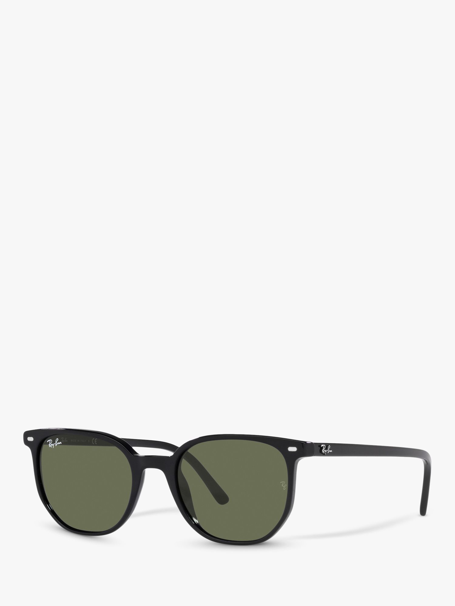Ray-Ban RB2197 Unisex Elliot Sunglasses, Black/Green