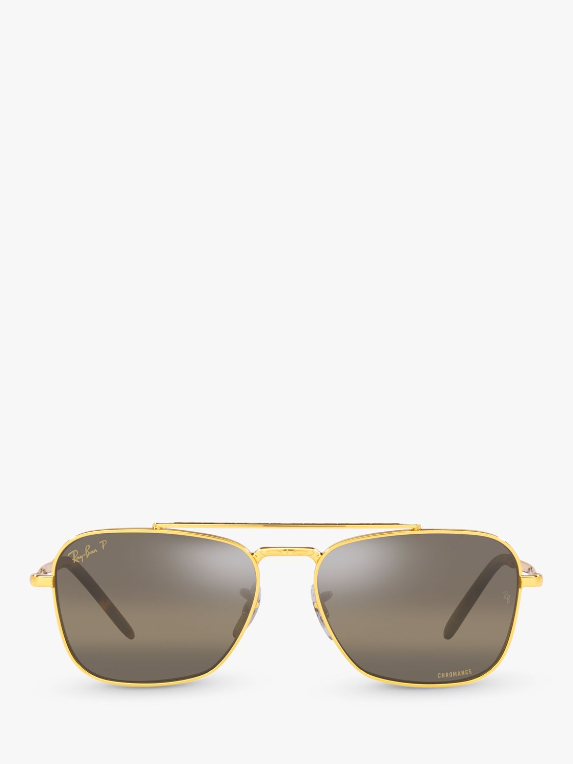 Ray-Ban RB3636 Unisex New Caravan Square Sunglasses, Legend Gold/Brown ...