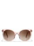 CHANEL Oval Sunglasses CH5440 Pink/Brown Gradient