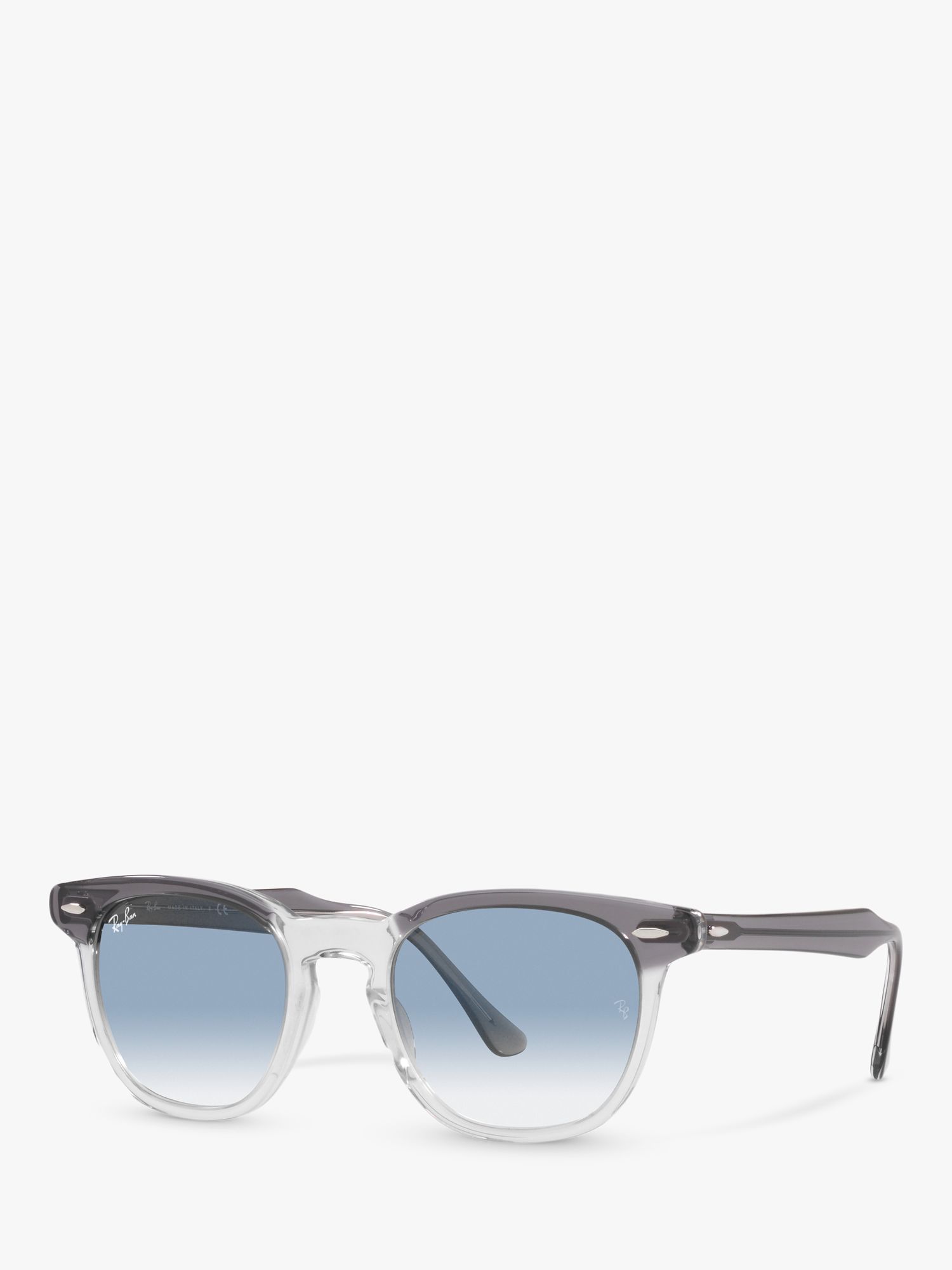 Ray-Ban RB2298 Unisex Hawkeye Sunglasses, Transparent Grey/Blue at John  Lewis & Partners
