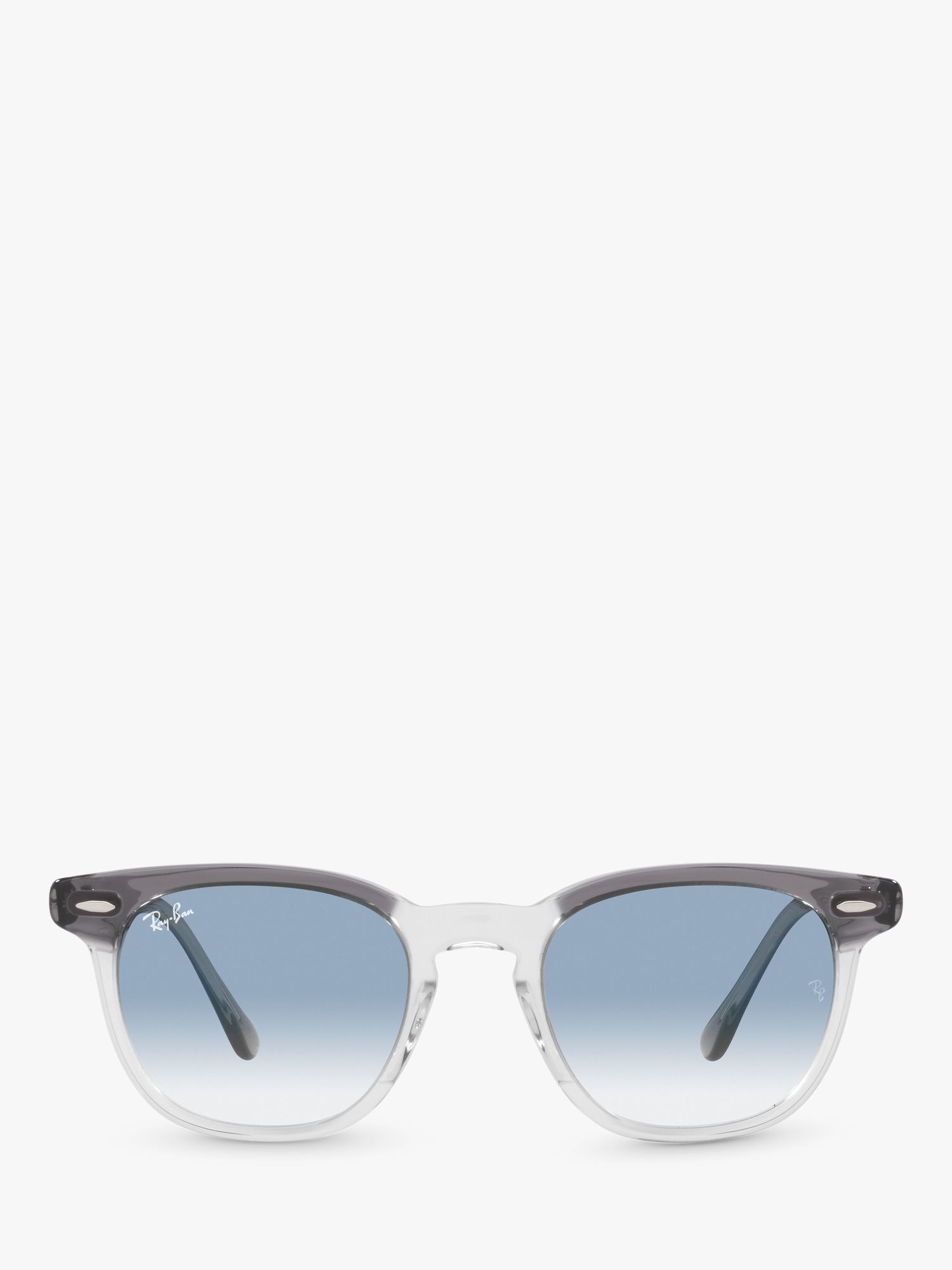 Ray-Ban RB2298 Unisex Hawkeye Sunglasses, Transparent Grey/Blue at John  Lewis & Partners