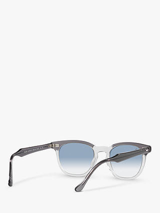 Ray-Ban RB2298 Unisex Hawkeye Sunglasses, Transparent Grey/Blue