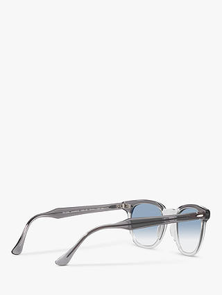 Ray-Ban RB2298 Unisex Hawkeye Sunglasses, Transparent Grey/Blue