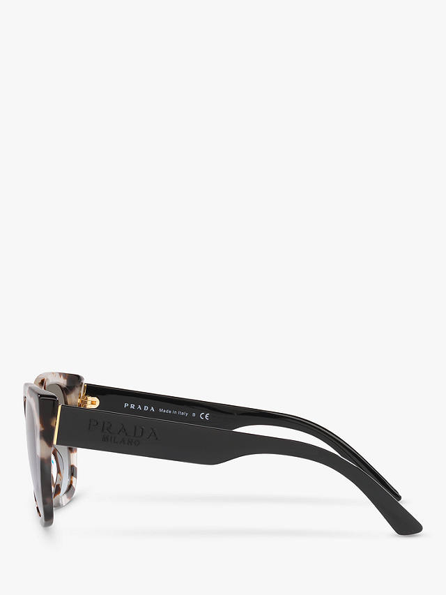 Prada PR24XS Women's Cat's Eye Sunglasses, White Tortoise
