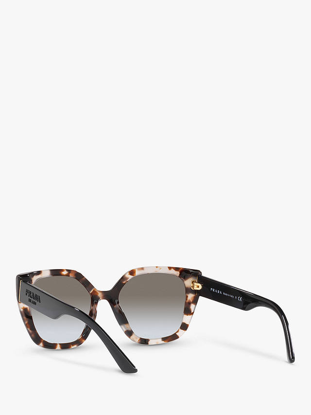 Prada PR24XS Women's Cat's Eye Sunglasses, White Tortoise
