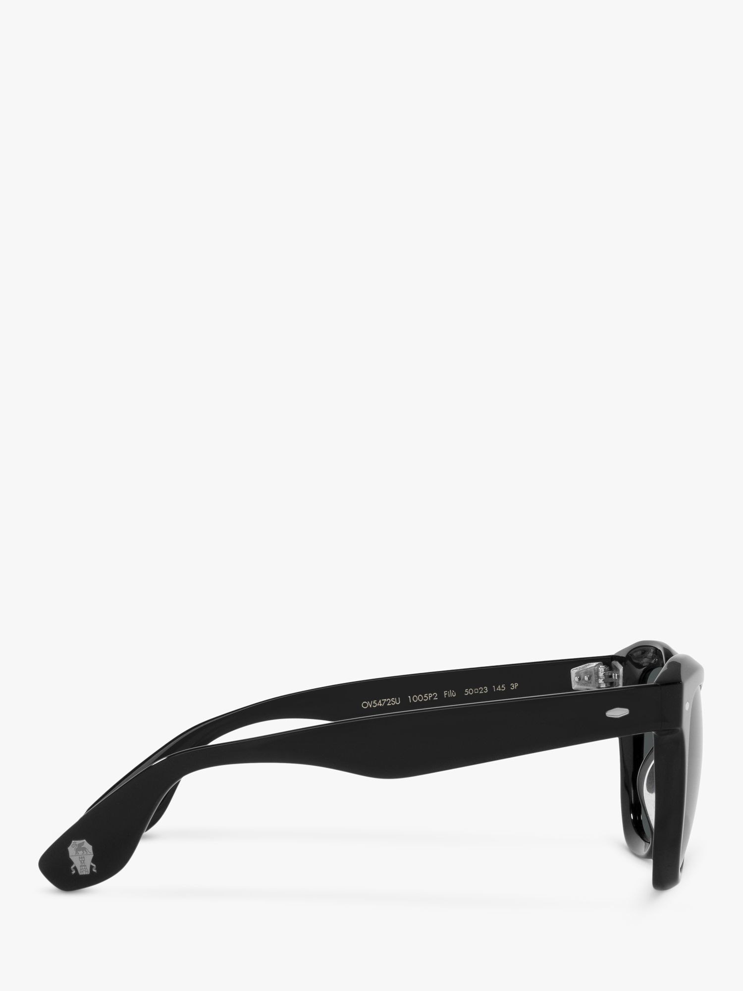 Oliver Peoples OV5472SU Unisex Filu Polarised Sunglasses, Black/Grey