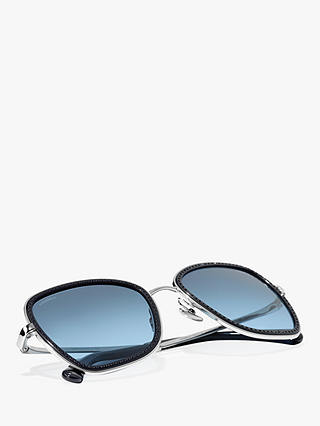 CHANEL Irregular Sunglasses CH4277B Silver/Blue Gradient