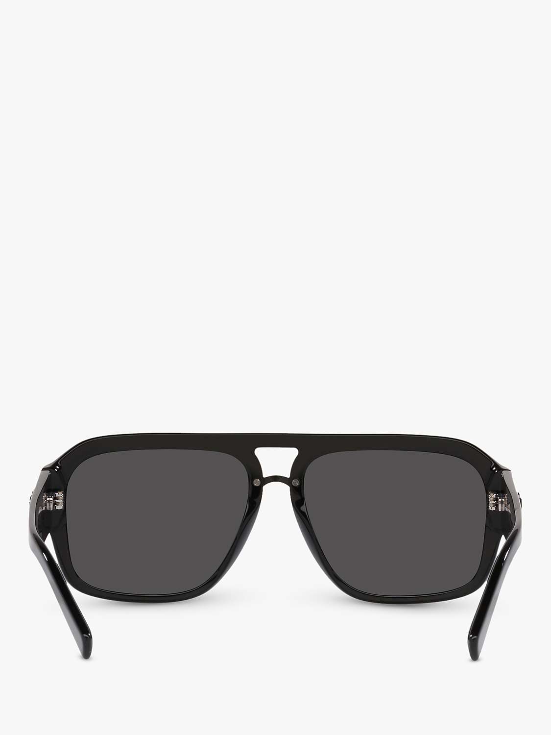 Dolce & Gabbana DG4403 Men's Aviator Sunglasses, Black/Grey at John ...