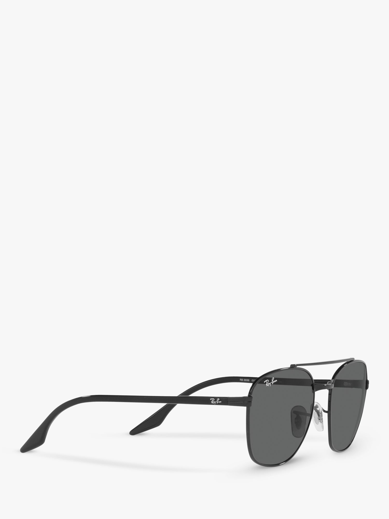 Ray Ban Rb3688 Unisex Square Sunglasses Blackgrey At John Lewis And Partners 1279