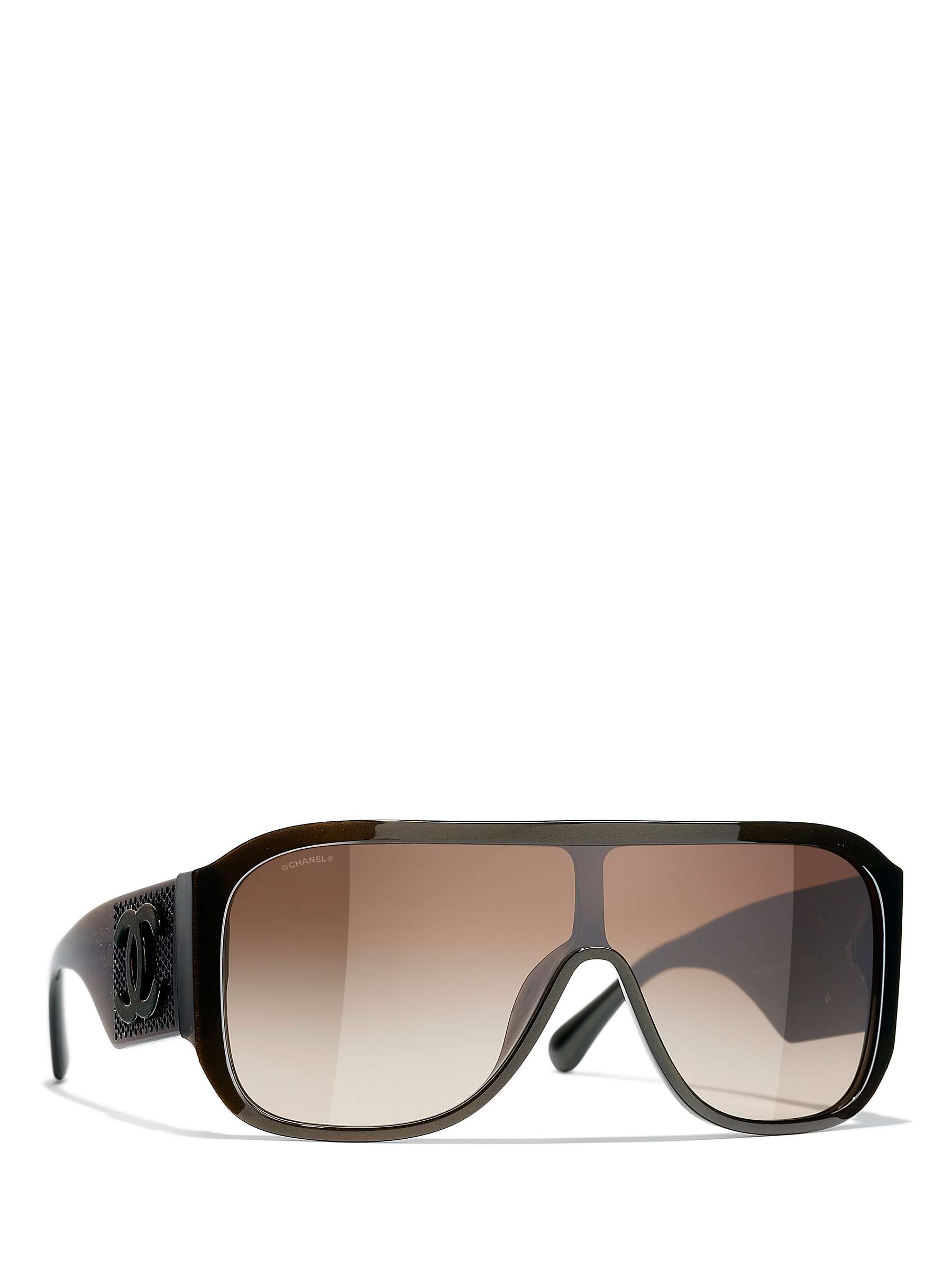 Buy CHANEL Pillow Sunglasses CH5466B Brown/Brown Gradient Online at johnlewis.com