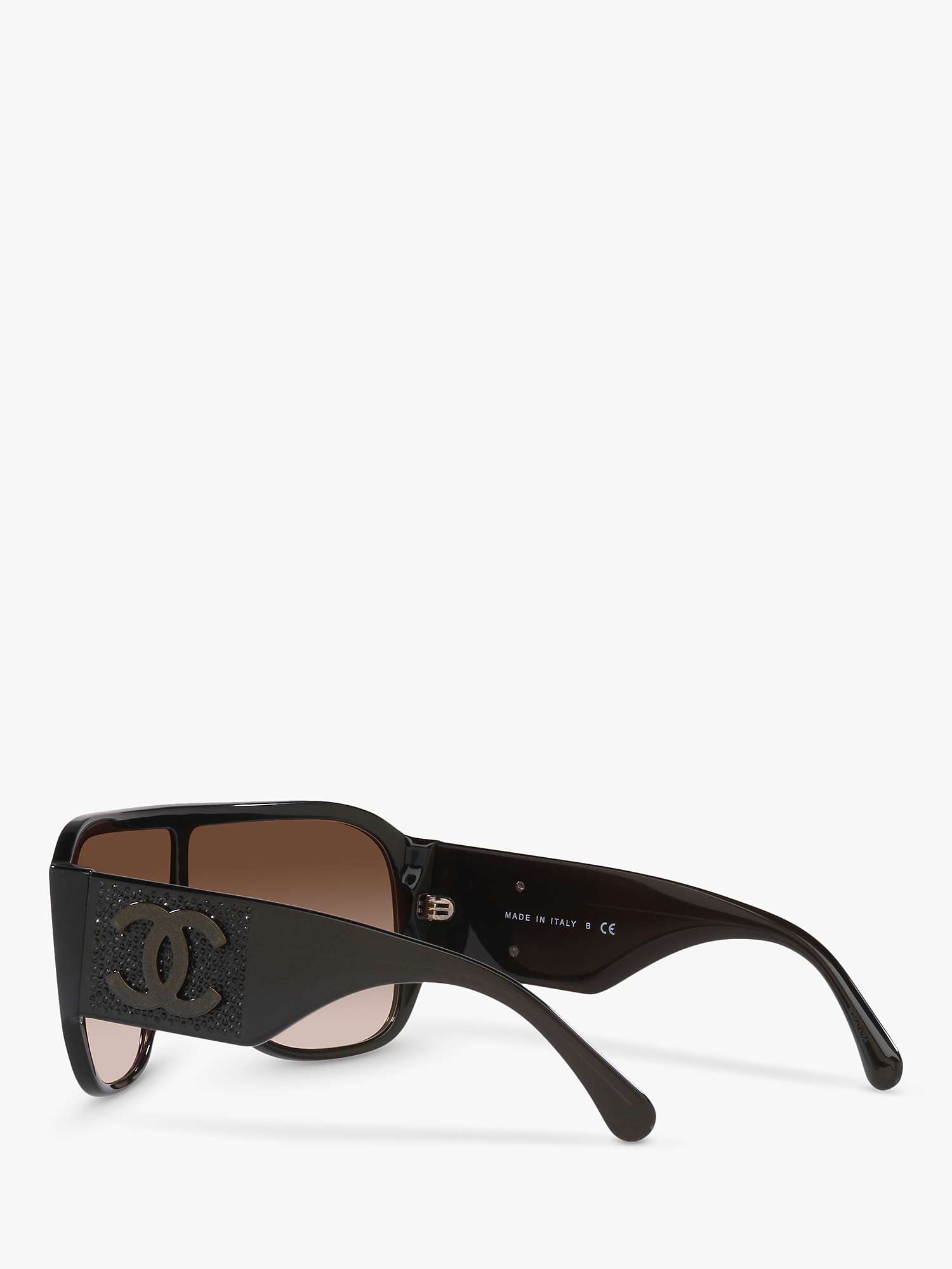 Buy CHANEL Pillow Sunglasses CH5466B Brown/Brown Gradient Online at johnlewis.com