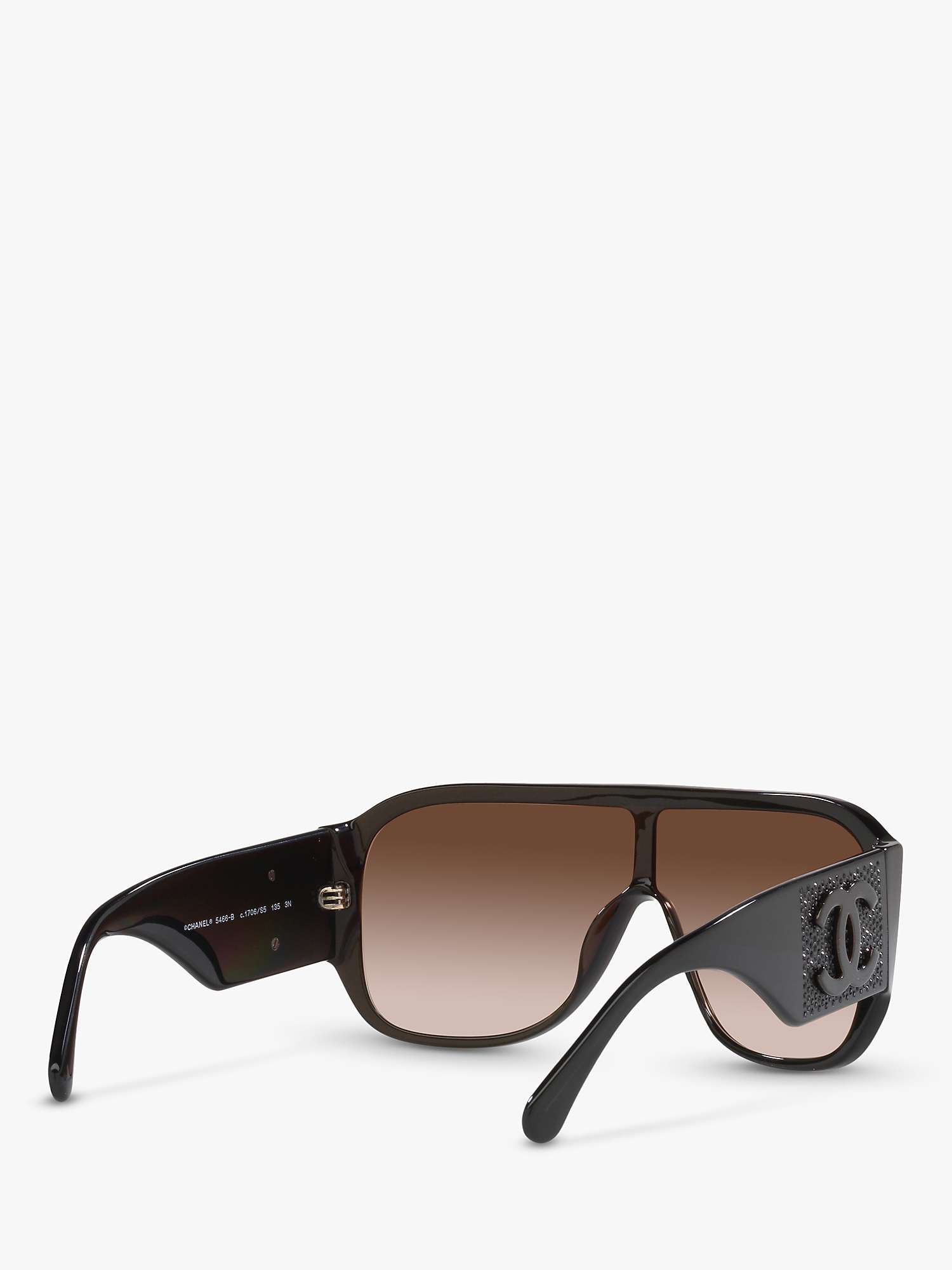 Buy CHANEL Pillow Sunglasses CH5466B Brown/Brown Gradient Online at johnlewis.com