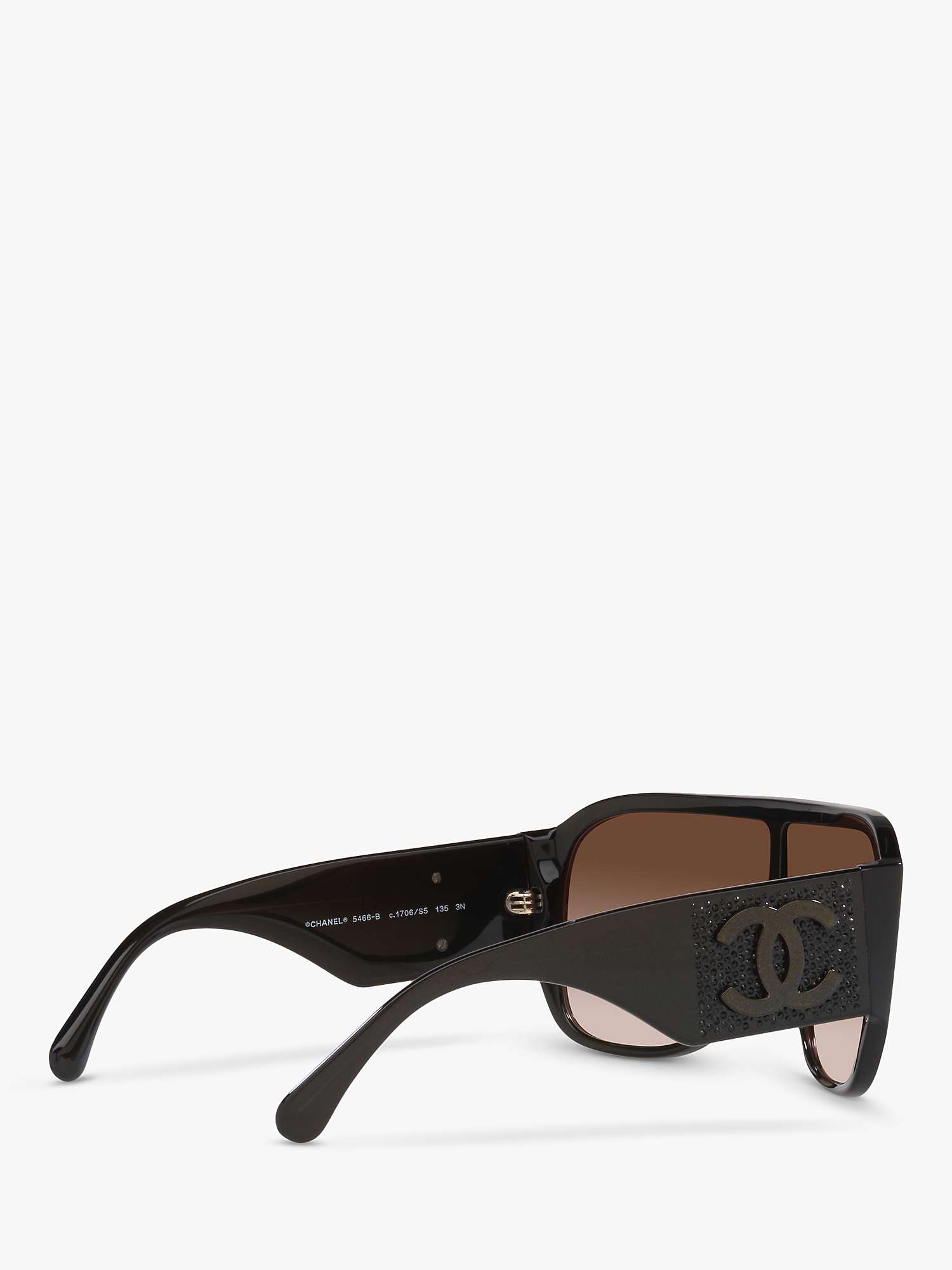 Buy CHANEL Pillow Sunglasses CH5466B Brown/Brown Gradient Online at johnlewis.com