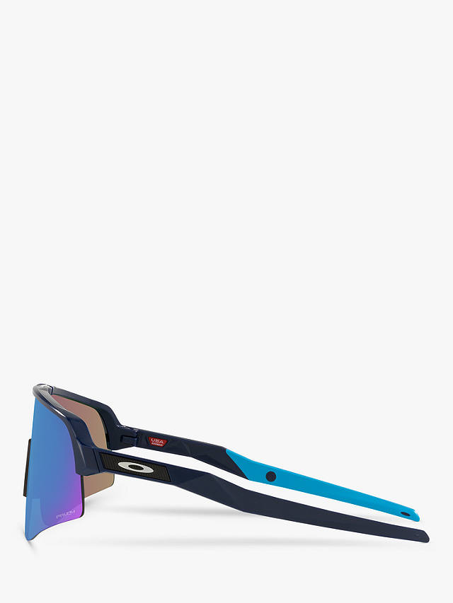 Oakley OO9465 Men's Sutro Lite Sweep Prizm Rectangular Sunglasses, Matte Navy/Mirror Blue