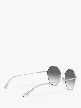 Vogue VO4180S Women's Irregular Sunglasses, Silver/Grey Gradient 