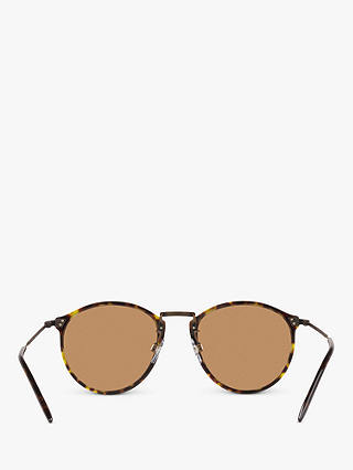 Giorgio Armani AR 318SM Men's Oval Sunglasses, Tortoise/Brown