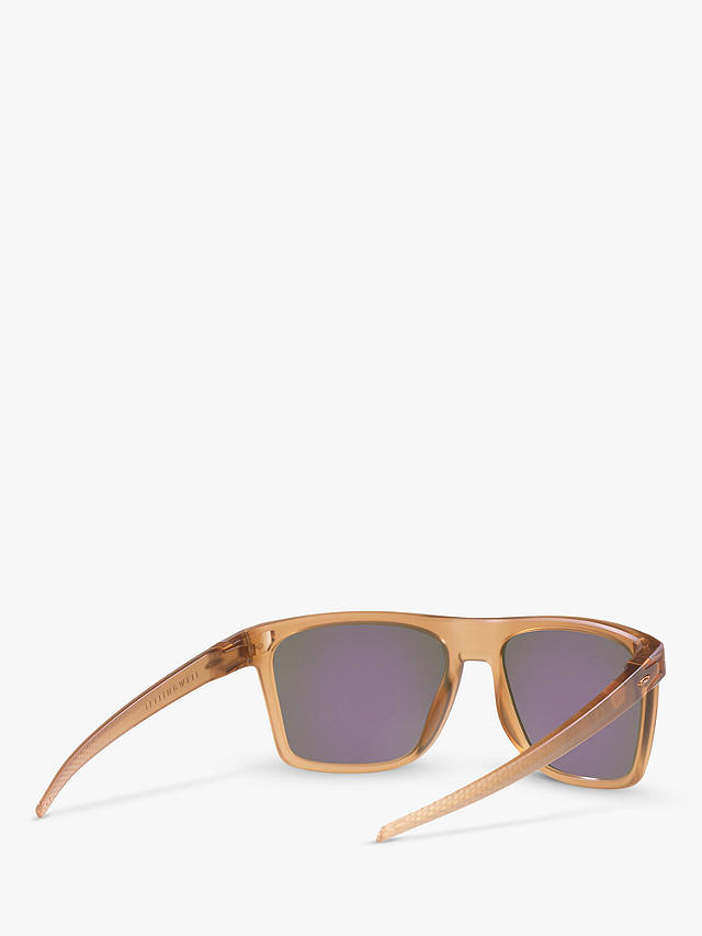 Oakley OO9100 Men's Leffingwell Prizm Rectangular Sunglasses, Matte Sepia/Green