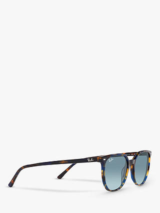 Ray-Ban RB2197 Unisex Elliot Sunglasses, Yellow Havana/Blue Gradient