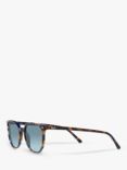 Ray-Ban RB2197 Unisex Elliot Sunglasses, Yellow Havana/Blue Gradient