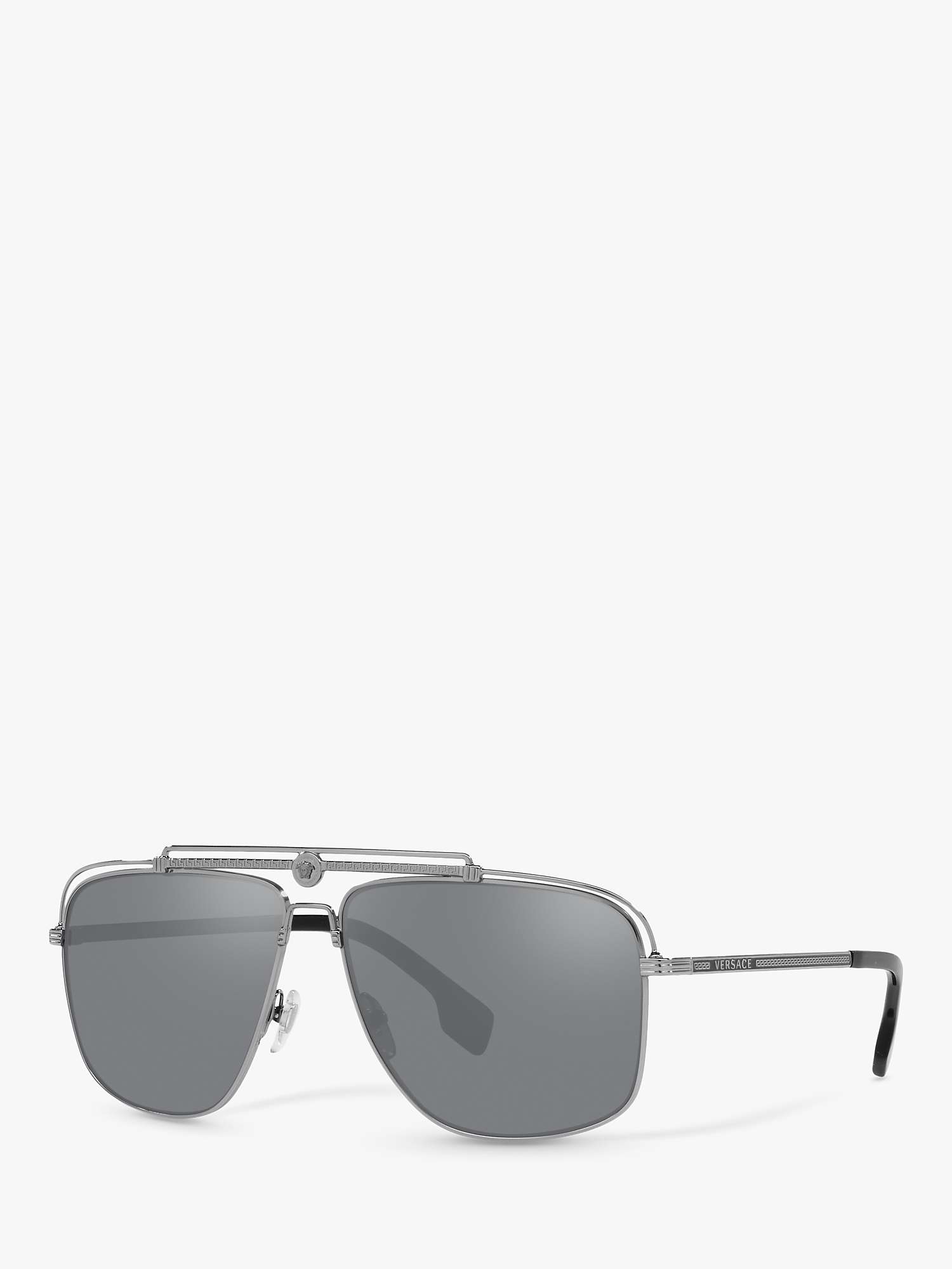 Buy Versace VE2242 Men's Rectangular Sunglasses Online at johnlewis.com