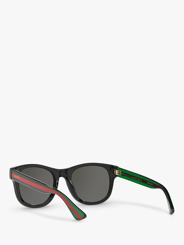 Gucci GG0003SN Men's D-Frame Sunglasses, Black/Green