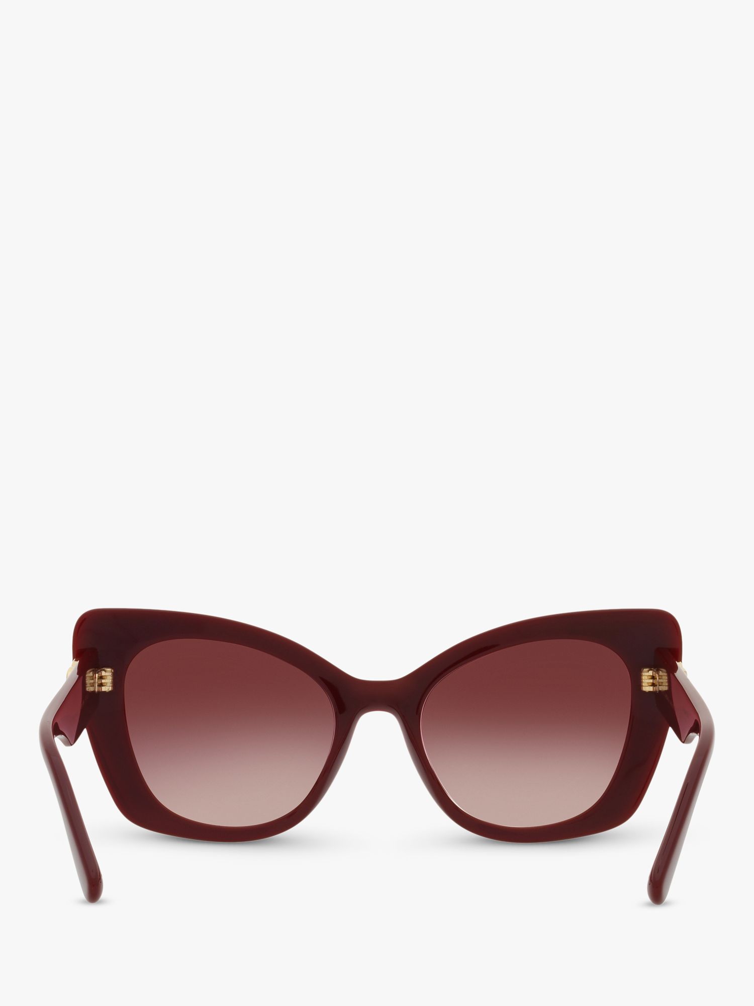 Buy Dolce & Gabbana DG4405 Women's Butterfly Sunglasses, Bordeaux/Red Gradient Online at johnlewis.com