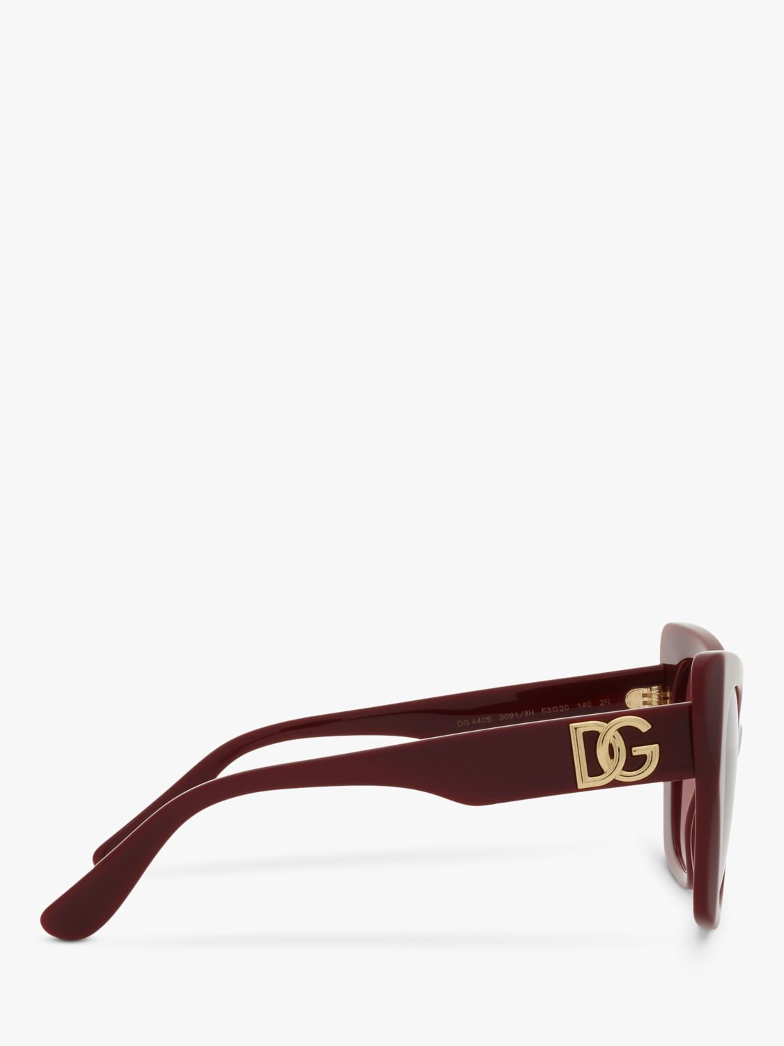 Dolce & Gabbana DG4405 Women's Butterfly Sunglasses, Bordeaux/Red ...