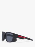 Prada Linea Rossa PS07WS Men's Pillow Sunglasses, Black