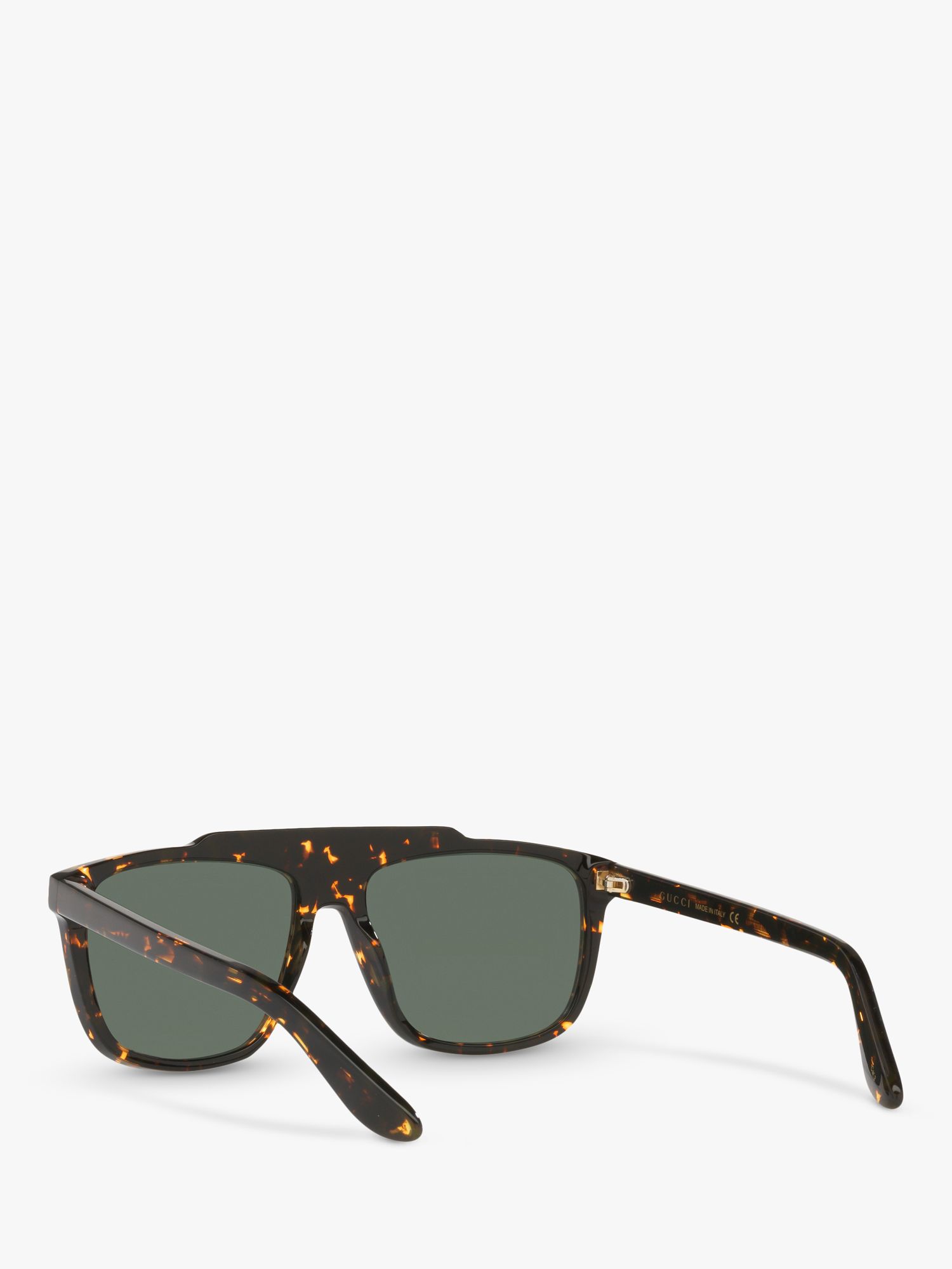 Gucci Gg1039s Men S Aviator Sunglasses Tortoise Grey At John Lewis