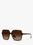 Vogue VO5352S Women's Square Sunglasses, Dark Havana/Brown Gradient