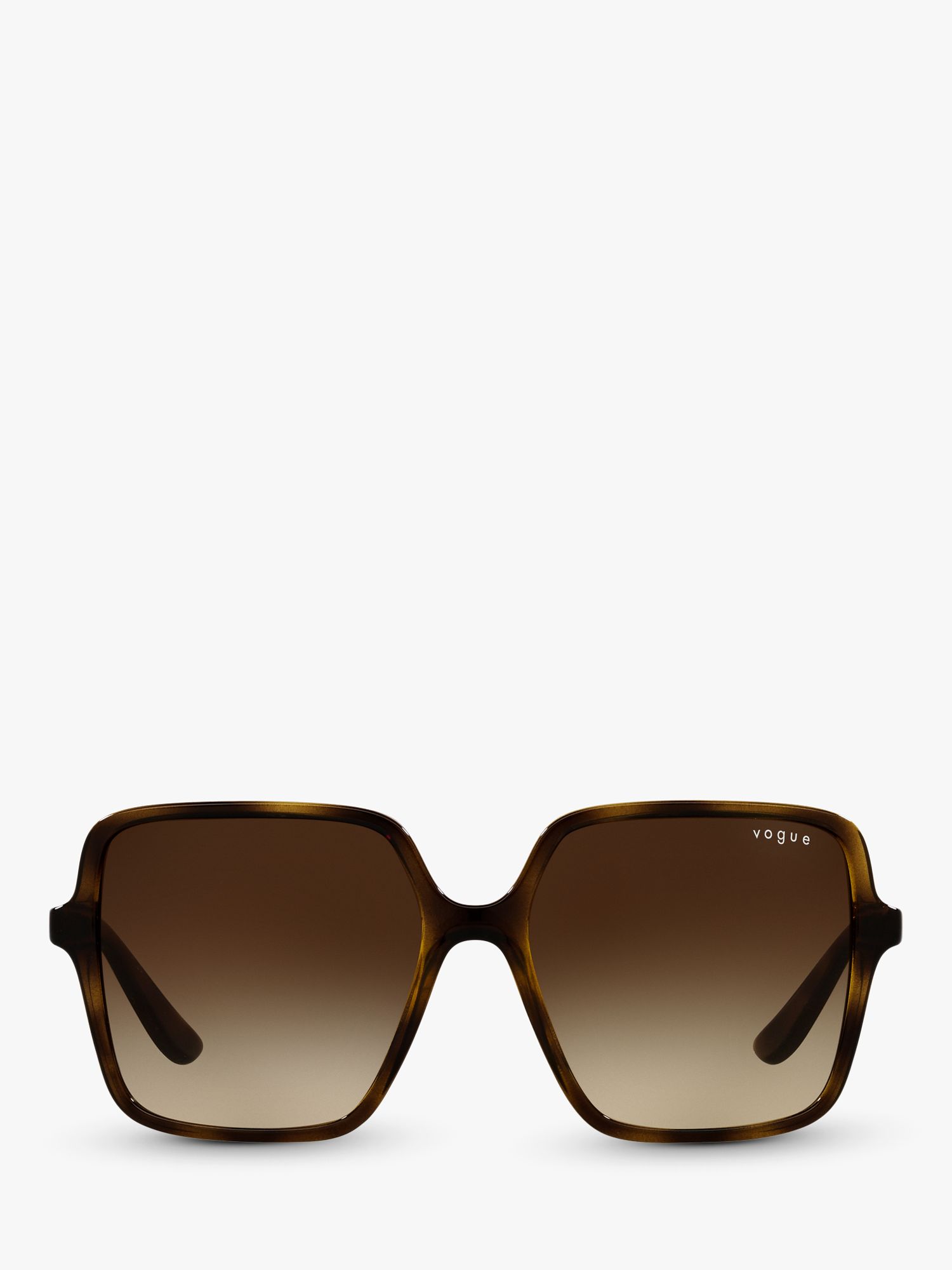 Vogue VO5352S Women's Square Sunglasses, Dark Havana/Brown Gradient