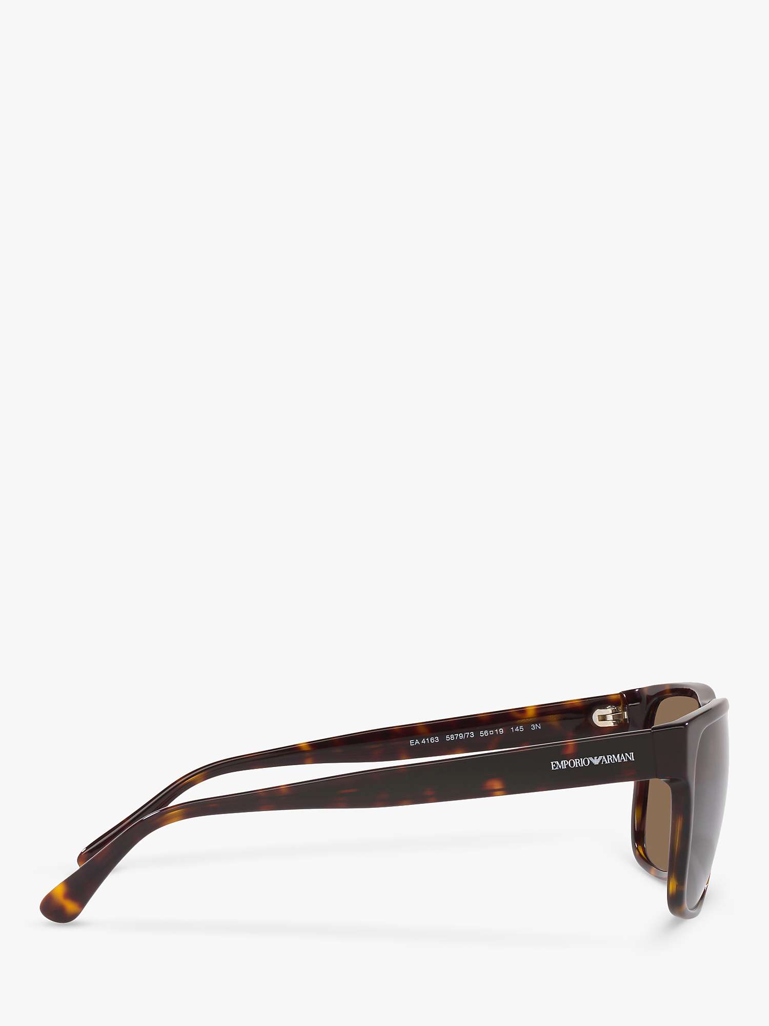 Buy Emporio Armani EA4163 Men's Square Sunglasses, Tortoise/Brown Gradient Online at johnlewis.com