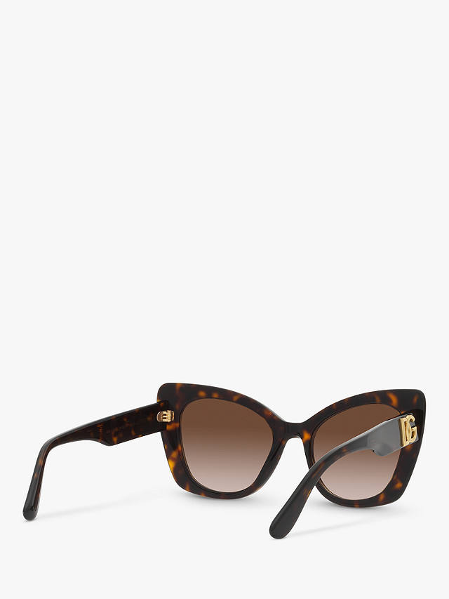 Dolce & Gabbana DG4405 Women's Butterfly Sunglasses, Tortoise/Brown Gradient