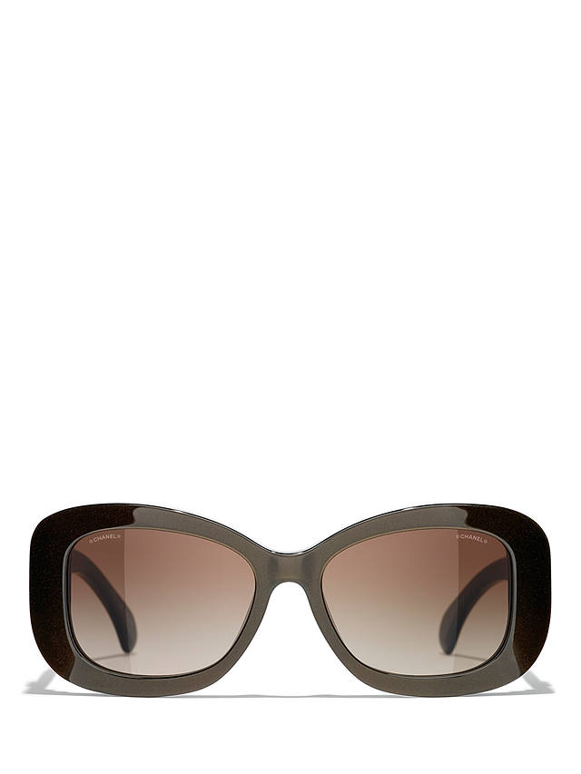 CHANEL Irregular Sunglasses CH5468B Iridescent Brown/Brown Gradient