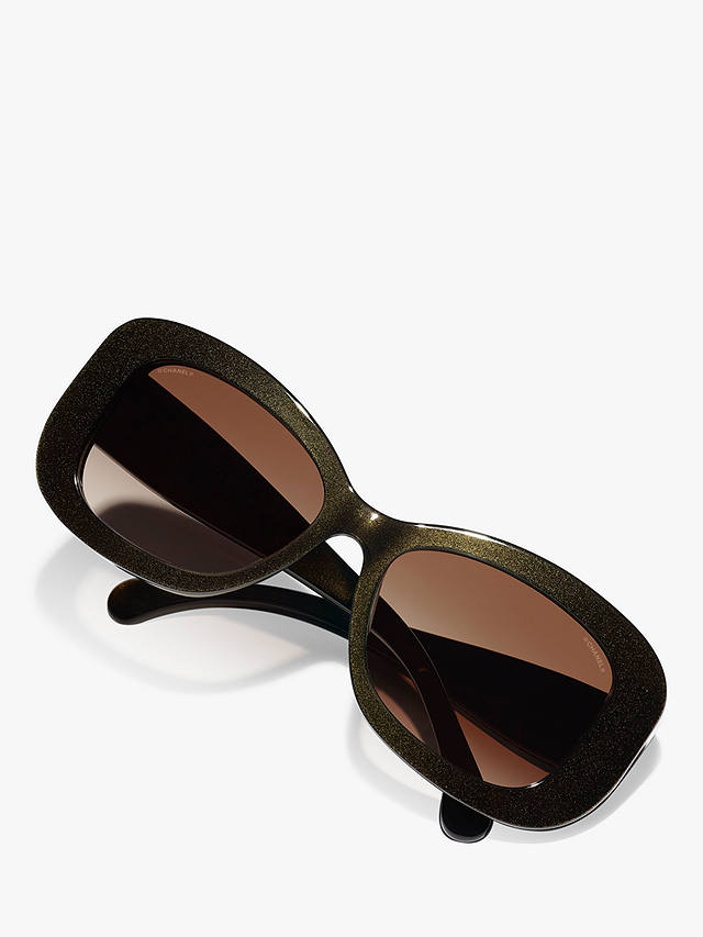 CHANEL Irregular Sunglasses CH5468B Iridescent Brown/Brown Gradient