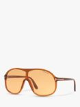 TOM FORD FT0964 Men's Drew Aviator Sunglasses, Light Brown