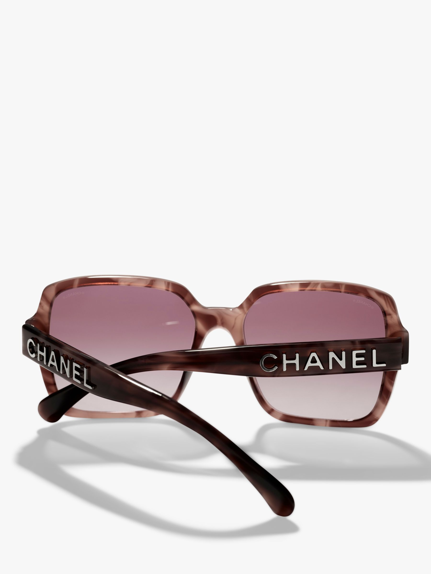 CHANEL 5288-Q c.1463/S1 Rectangle Purple Blue Gradient Sunglasses 57*18*140