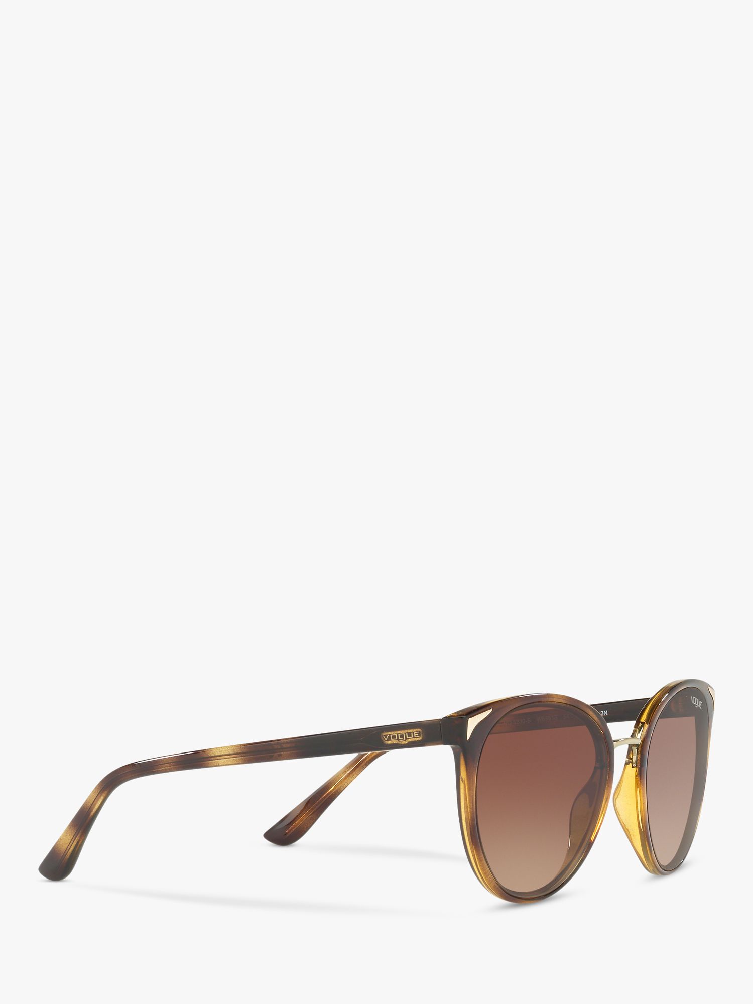 Buy Vogue VO5230S Women's Butterfly Sunglasses, Havana/Brown Gradient Online at johnlewis.com