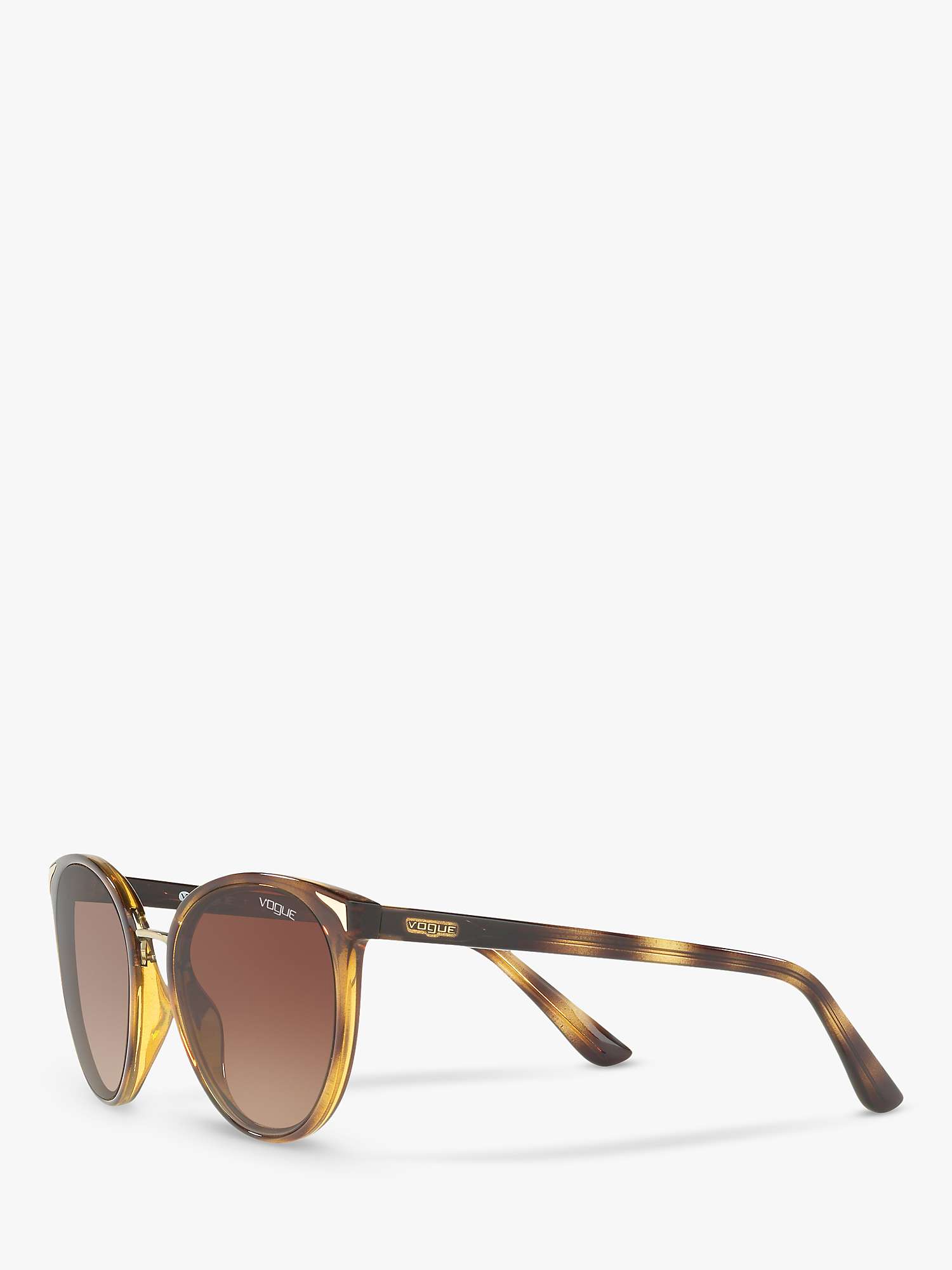 Buy Vogue VO5230S Women's Butterfly Sunglasses, Havana/Brown Gradient Online at johnlewis.com