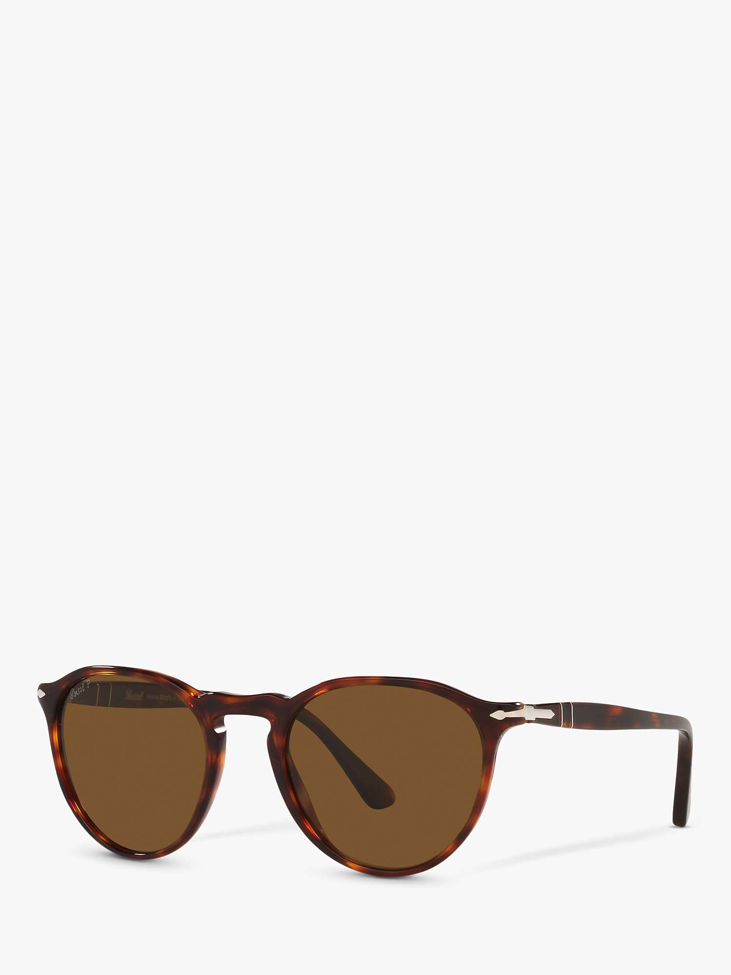 Buy Persol PO3286S Unisex Polarised Oval Sunglasses, Tortoise/Brown Online at johnlewis.com