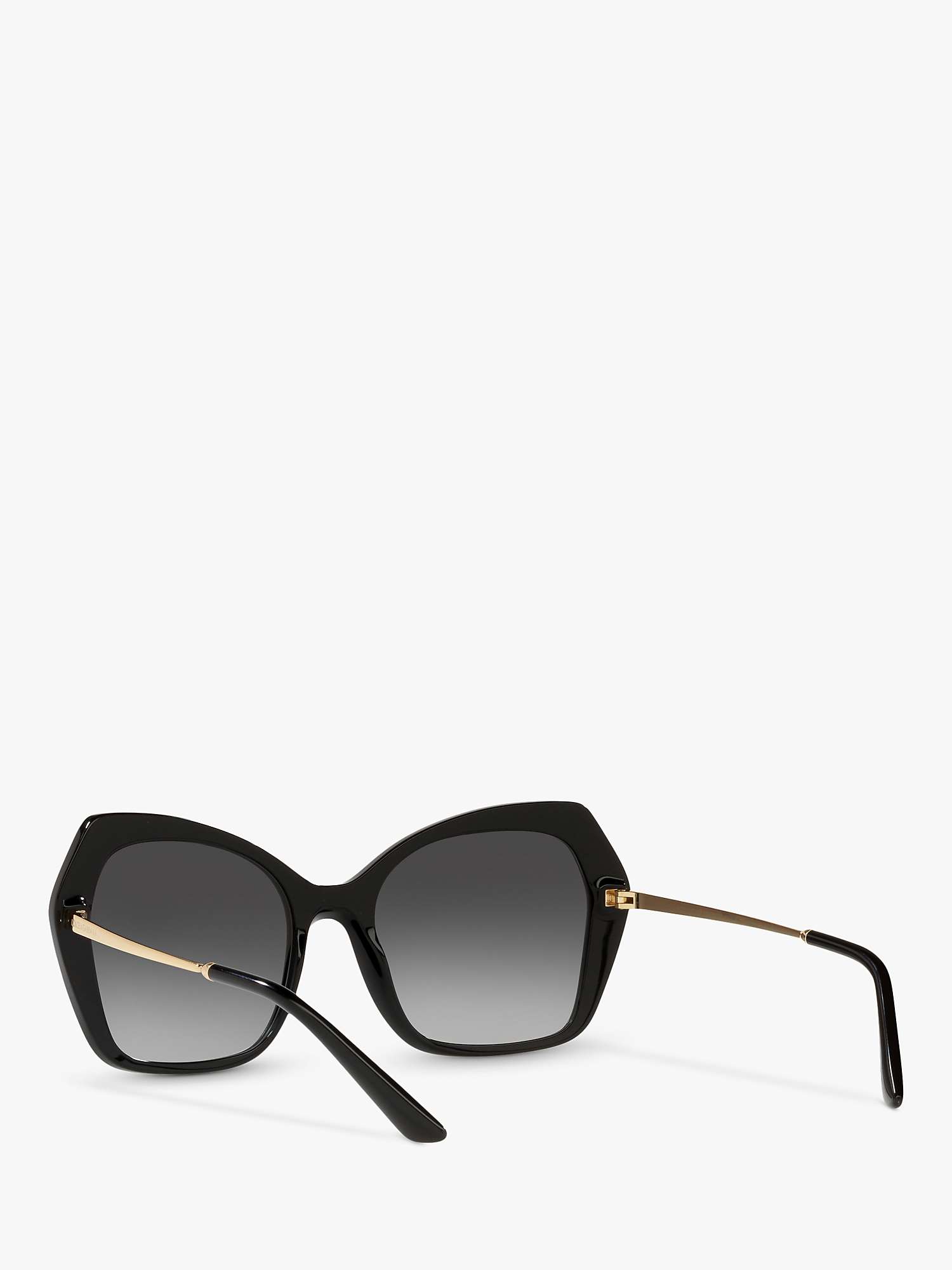Buy Dolce & Gabbana DG4399 Women's Butterfly Sunglasses, Black/Grey Gradient Online at johnlewis.com