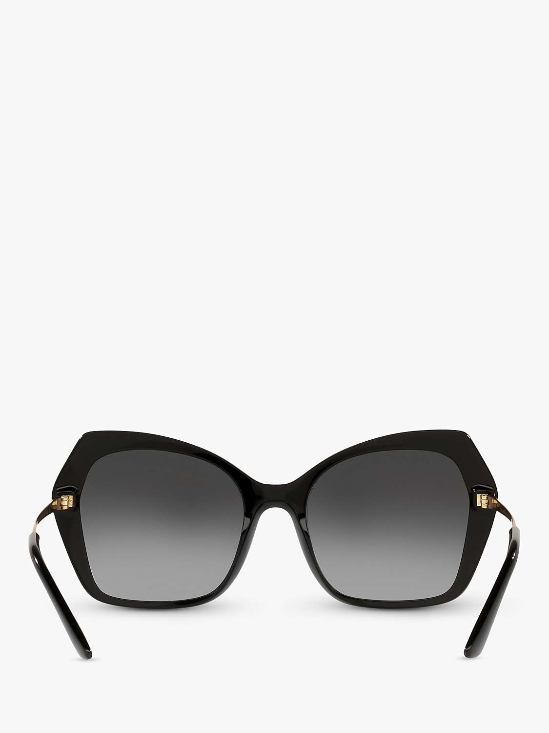 Buy Dolce & Gabbana DG4399 Women's Butterfly Sunglasses, Black/Grey Gradient Online at johnlewis.com