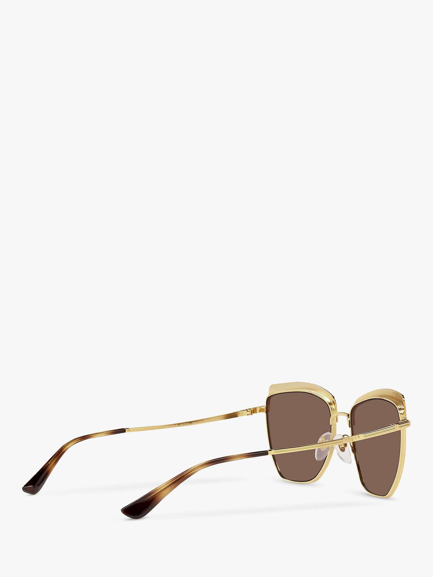 Buy Vogue VO4234S Women's Irregular Sunglasses, Gold/Brown Online at johnlewis.com