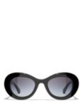CHANEL Oval Sunglasses CH5469B Black/Grey Gradient
