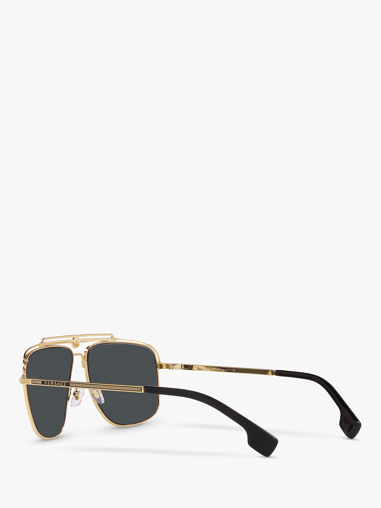 Buy Versace VE2242 Men's Rectangular Sunglasses Online at johnlewis.com