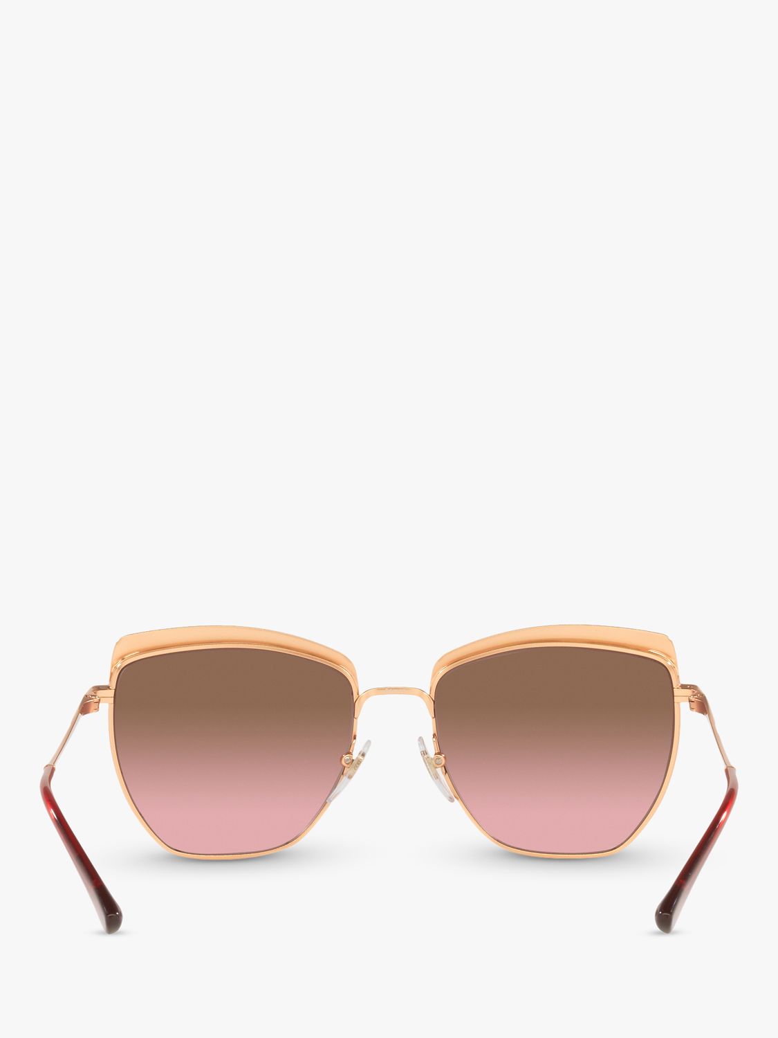 Vogue VO4234S Women's Irregular Sunglasses, Rose Gold/Pink Gradient at ...