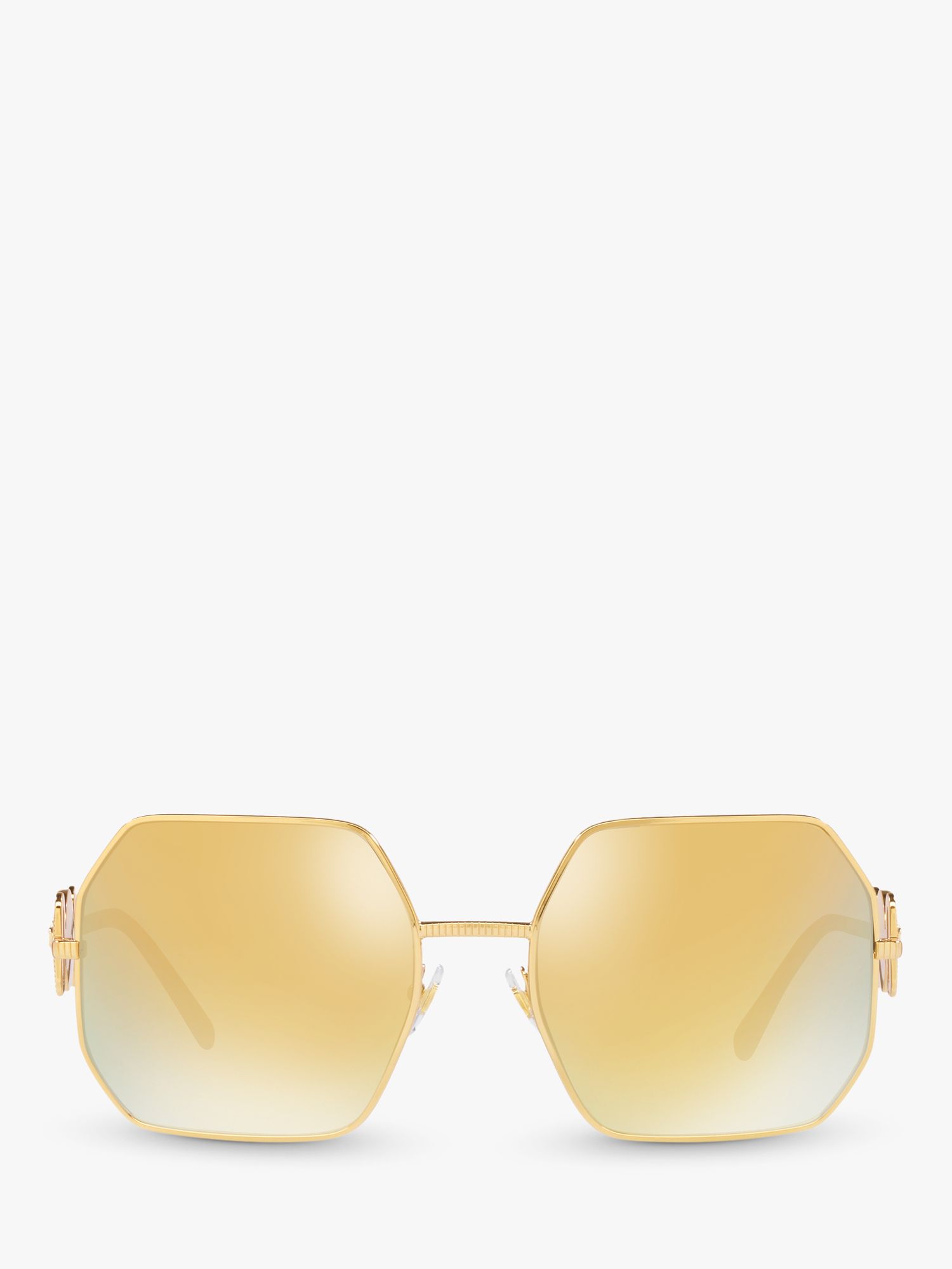 Versace VE2248 Women's Irregular Sunglasses, Gold/Mirror Yellow