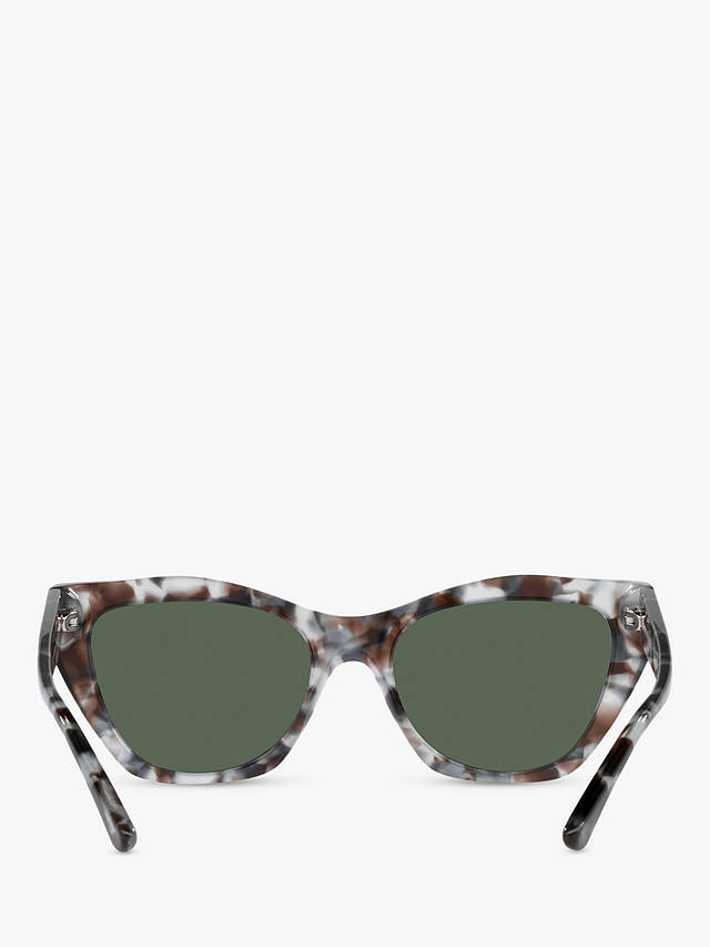 Emporio Armani EA4176 Women's Cat's Eye Sunglasses, Blue Havana/Green