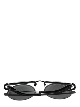 CHANEL Round Sunglasses CH4268 Matte Black/Grey